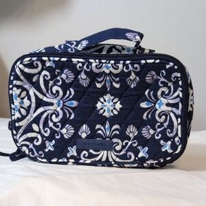 Vera Bradley Navy and White Floral Cosmetic Case